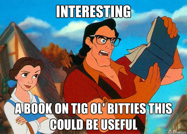 interesting A book on Tig ol' Bitties this could be useful  Hipster Gaston