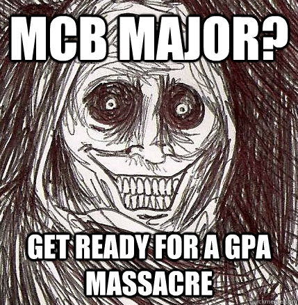 MCB MAJOR? Get ready for a GPA Massacre  Horrifying Houseguest