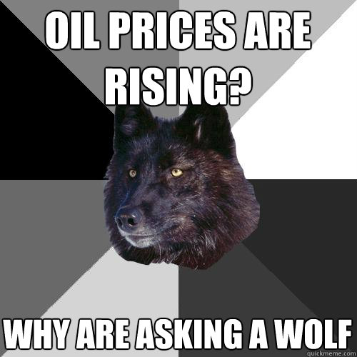 Oil prices are rising? why are asking a wolf  Sanity Wolf