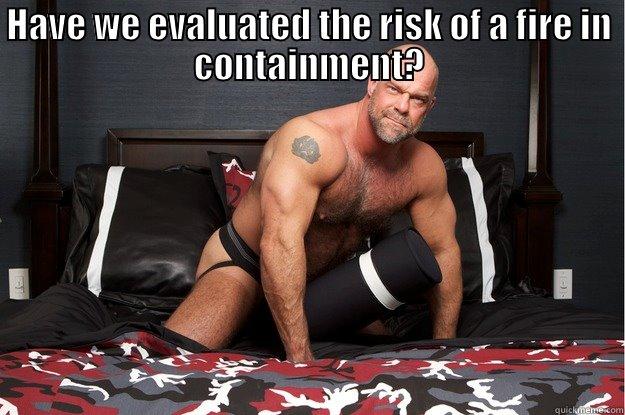 HAVE WE EVALUATED THE RISK OF A FIRE IN CONTAINMENT?  Gorilla Man