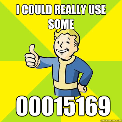 I could really use some  00015169 - I could really use some  00015169  Fallout new vegas