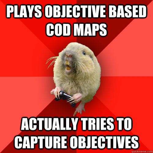 Plays Objective based COD maps Actually tries to capture objectives  Gaming Gopher