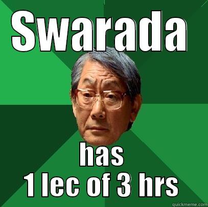 SWARADA HAS 1 LEC OF 3 HRS High Expectations Asian Father