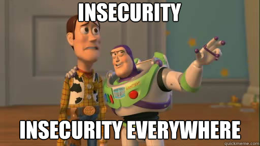 Insecurity insecurity everywhere Caption 3 goes here - Insecurity insecurity everywhere Caption 3 goes here  Everywhere