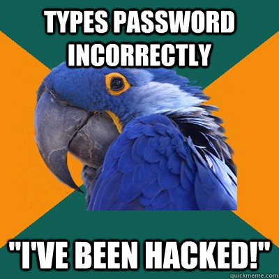 types password incorrectly 