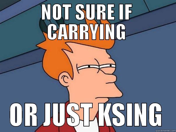 NOT SURE IF CARRYING OR JUST KSING Futurama Fry