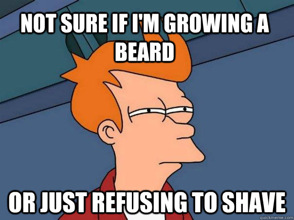 Not sure if I'm growing a beard or just refusing to shave  Futurama Fry