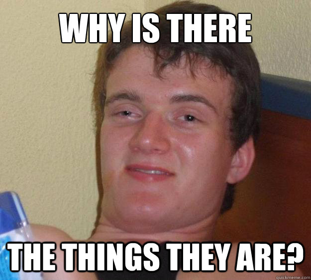 Why is there the things they are?  10 Guy