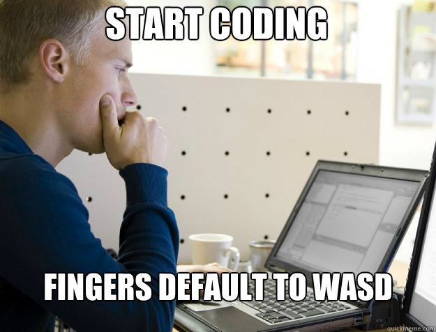 Start Coding Fingers Default to WASD  Programmer