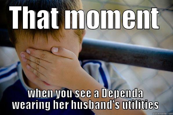 THAT MOMENT WHEN YOU SEE A DEPENDA WEARING HER HUSBAND'S UTILITIES Confession kid