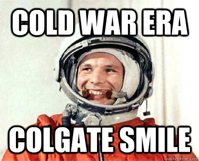 Cold war era colgate smile  