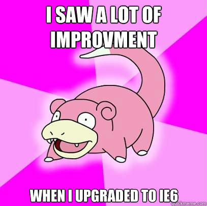 I saw a lot of improvment when i upgraded to IE6  Slowpoke