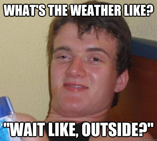 What's the weather like? 