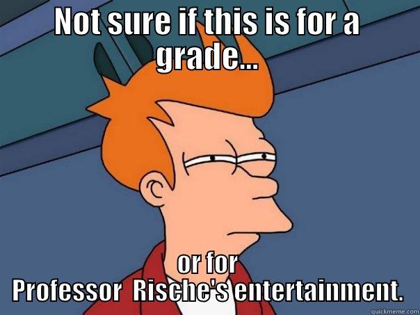 NOT SURE IF THIS IS FOR A GRADE... OR FOR PROFESSOR  RISCHE'S ENTERTAINMENT. Futurama Fry