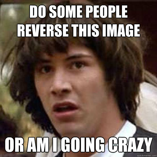 do some people reverse this image or am i going crazy  conspiracy keanu