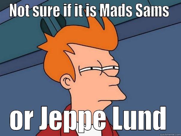 NOT SURE IF IT IS MADS SAMS OR JEPPE LUND Futurama Fry