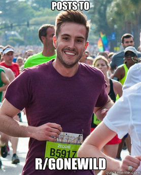 posts to r/gonewild  Ridiculously photogenic guy