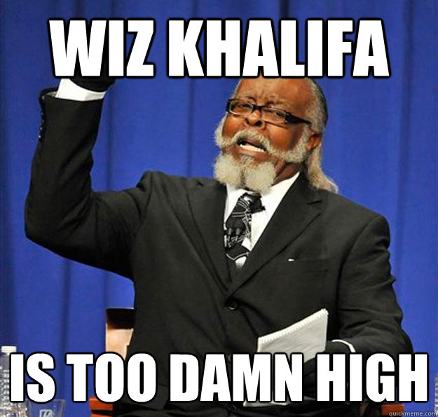 Wiz Khalifa Is too damn high  Jimmy McMillan