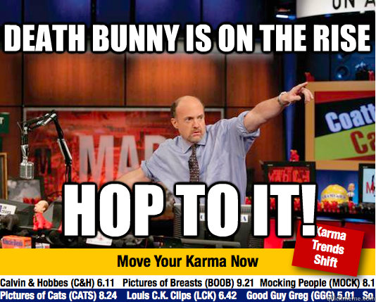 Death Bunny is on the rise hop to it! - Death Bunny is on the rise hop to it!  Mad Karma with Jim Cramer