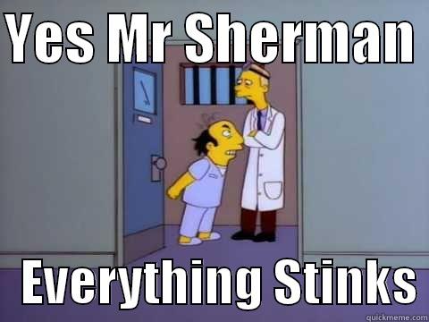 Sherman Stinks - YES MR SHERMAN     EVERYTHING STINKS Misc