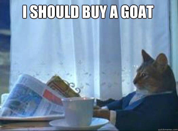 I should buy a goat   I should buy a boat cat