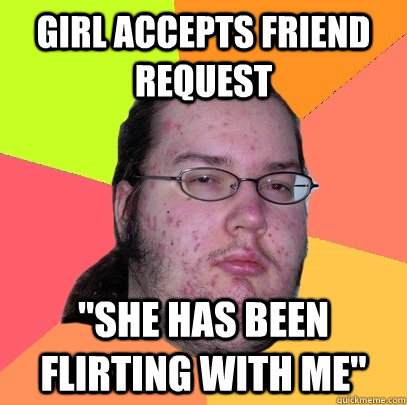 Girl accepts friend request 