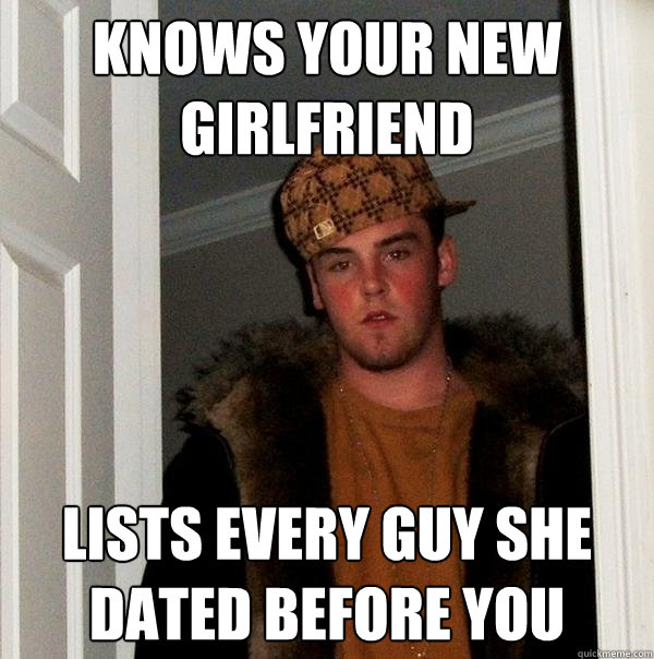 Knows your new girlfriend Lists every guy she dated before you  Scumbag Steve