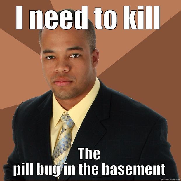 I NEED TO KILL THE PILL BUG IN THE BASEMENT Successful Black Man