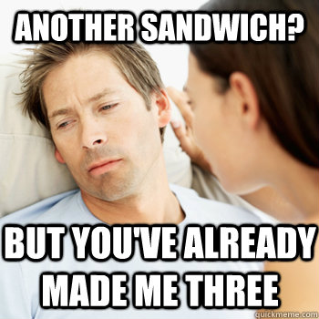 Another sandwich? But you've already made me three - Another sandwich? But you've already made me three  Fortunate Boyfriend Problems