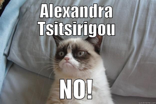 uaisd aiyusd - ALEXANDRA TSITSIRIGOU NO! Grumpy Cat