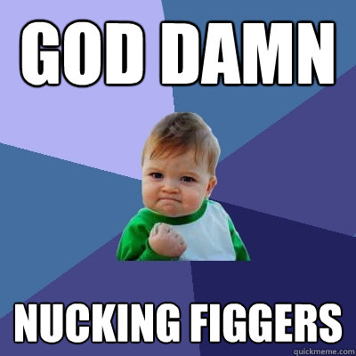 god damn nucking figgers  Success Kid