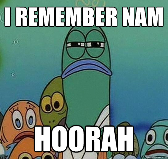 I Remember nam hoorah  - I Remember nam hoorah   Serious fish SpongeBob