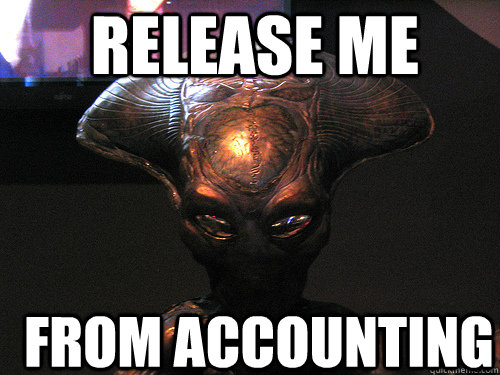 Release me From accounting  Independence Day Alien