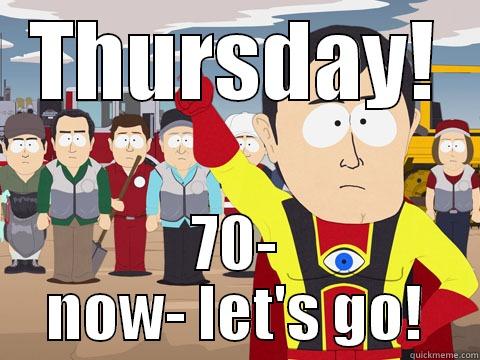 THURSDAY! 70- NOW- LET'S GO! Captain Hindsight