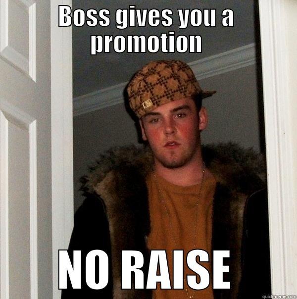 Warehouse Politics 14 - BOSS GIVES YOU A PROMOTION NO RAISE Scumbag Steve