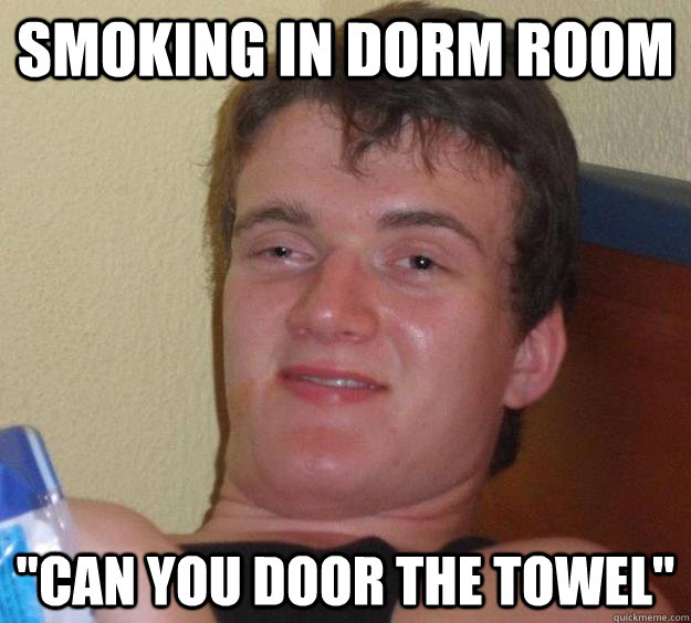 Smoking in dorm room 