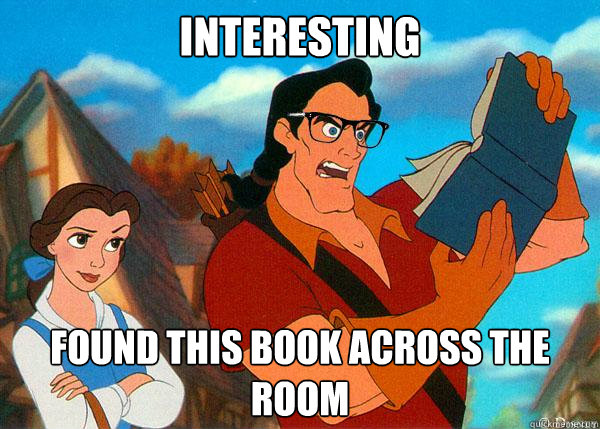 Interesting Found this book across the room  Hipster Gaston