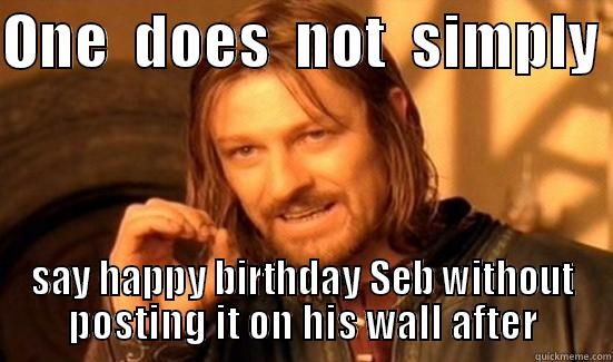 ONE  DOES  NOT  SIMPLY  SAY HAPPY BIRTHDAY SEB WITHOUT POSTING IT ON HIS WALL AFTER Boromir