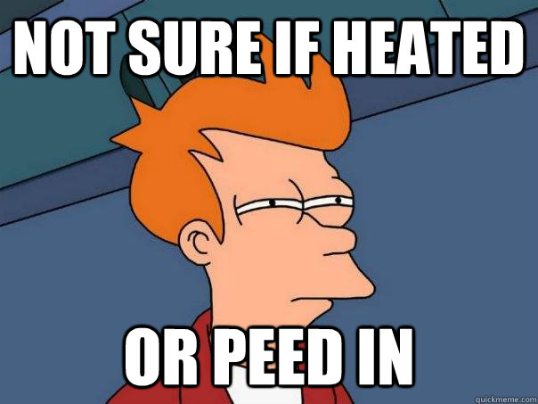 Not sure if heated or peed in  Futurama Fry