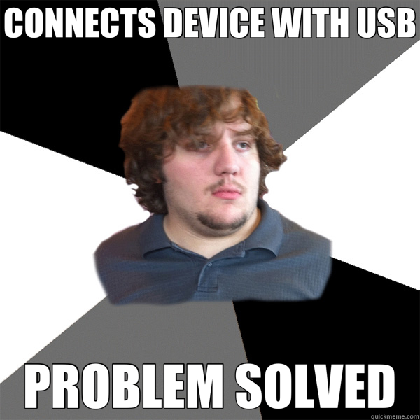 CONNECTS DEVICE WITH USB PROBLEM SOLVED  Family Tech Support Guy