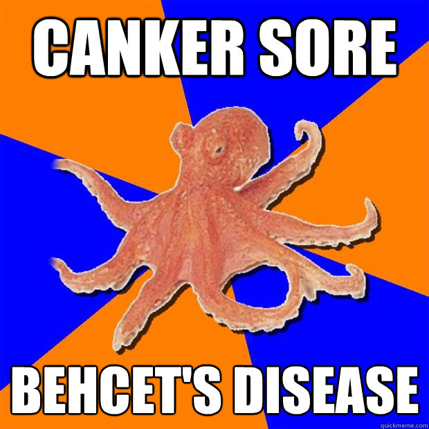 Canker Sore Behcet's Disease   Online Diagnosis Octopus