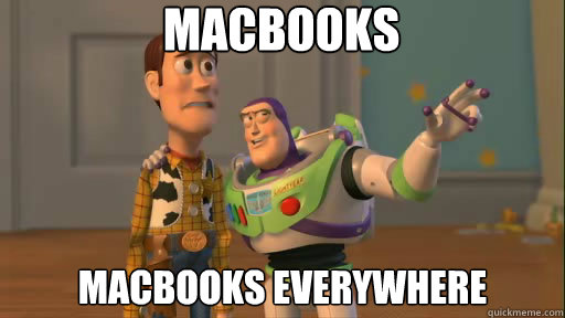 Macbooks Macbooks everywhere  Everywhere