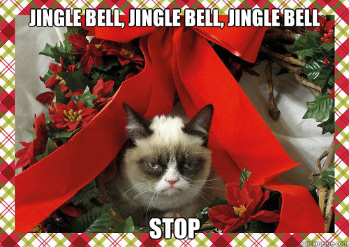 Jingle Bell, Jingle Bell, jingle bell stop - Jingle Bell, Jingle Bell, jingle bell stop  A Grumpy Cat Christmas