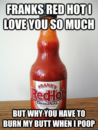 franks red hot i love you so much but why you have to burn my butt when i poop - franks red hot i love you so much but why you have to burn my butt when i poop  Misc