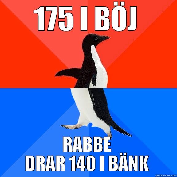 175 I BÖJ RABBE DRAR 140 I BÄNK Socially Awesome Awkward Penguin