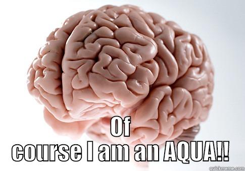  OF COURSE I AM AN AQUA!! Scumbag Brain