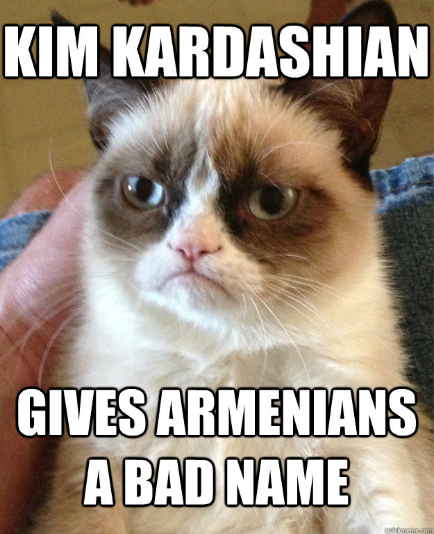 Kim Kardashian Gives Armenians a Bad name  Grumpy Cat