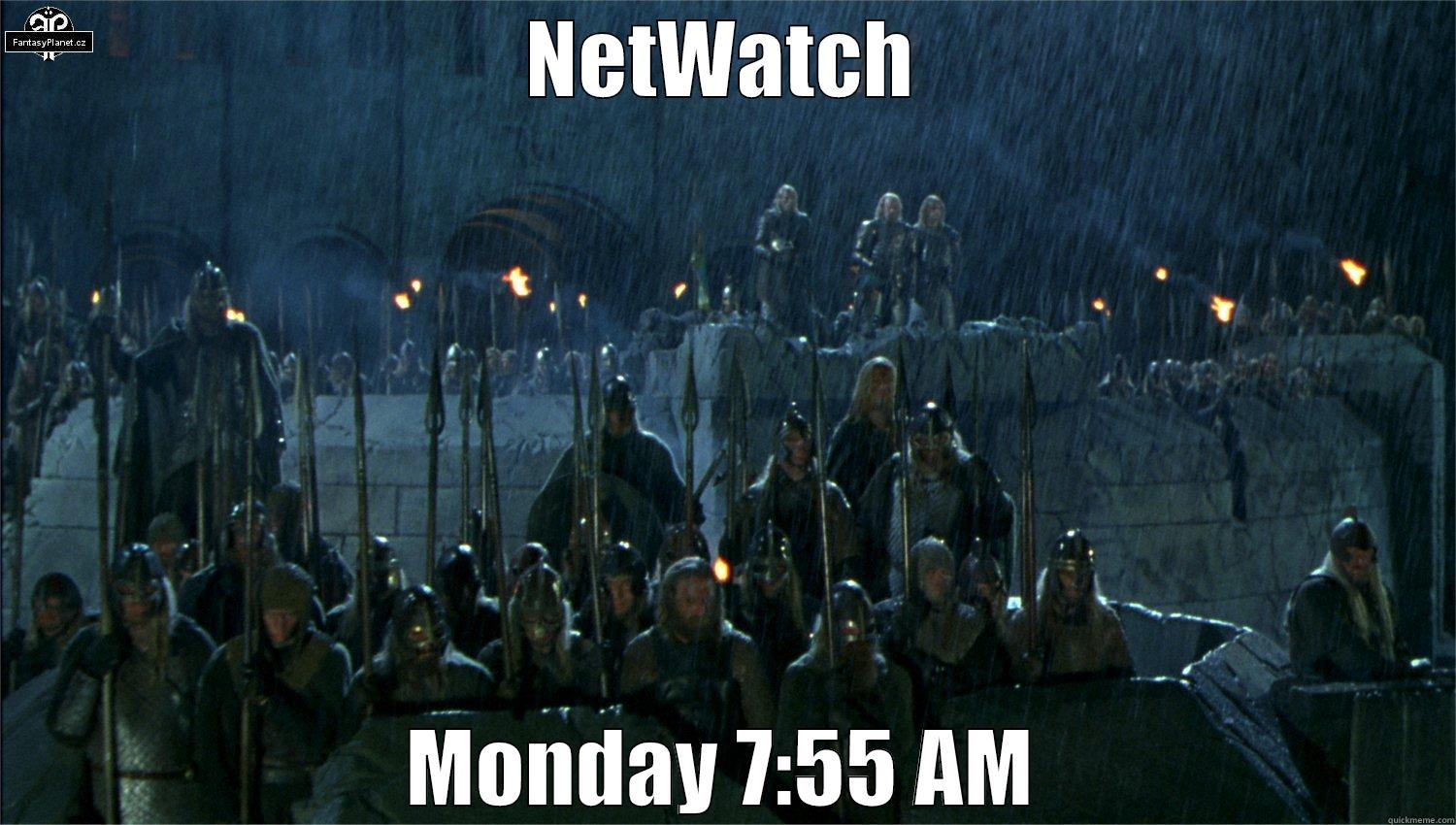 NETWATCH MONDAY 7:55 AM Misc