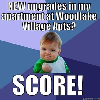 NEW UPGRADES IN MY APARTMENT AT WOODLAKE VILLAGE APTS? SCORE! Success Kid