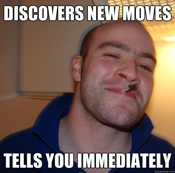 Discovers new moves Tells you immediately - Discovers new moves Tells you immediately  Misc